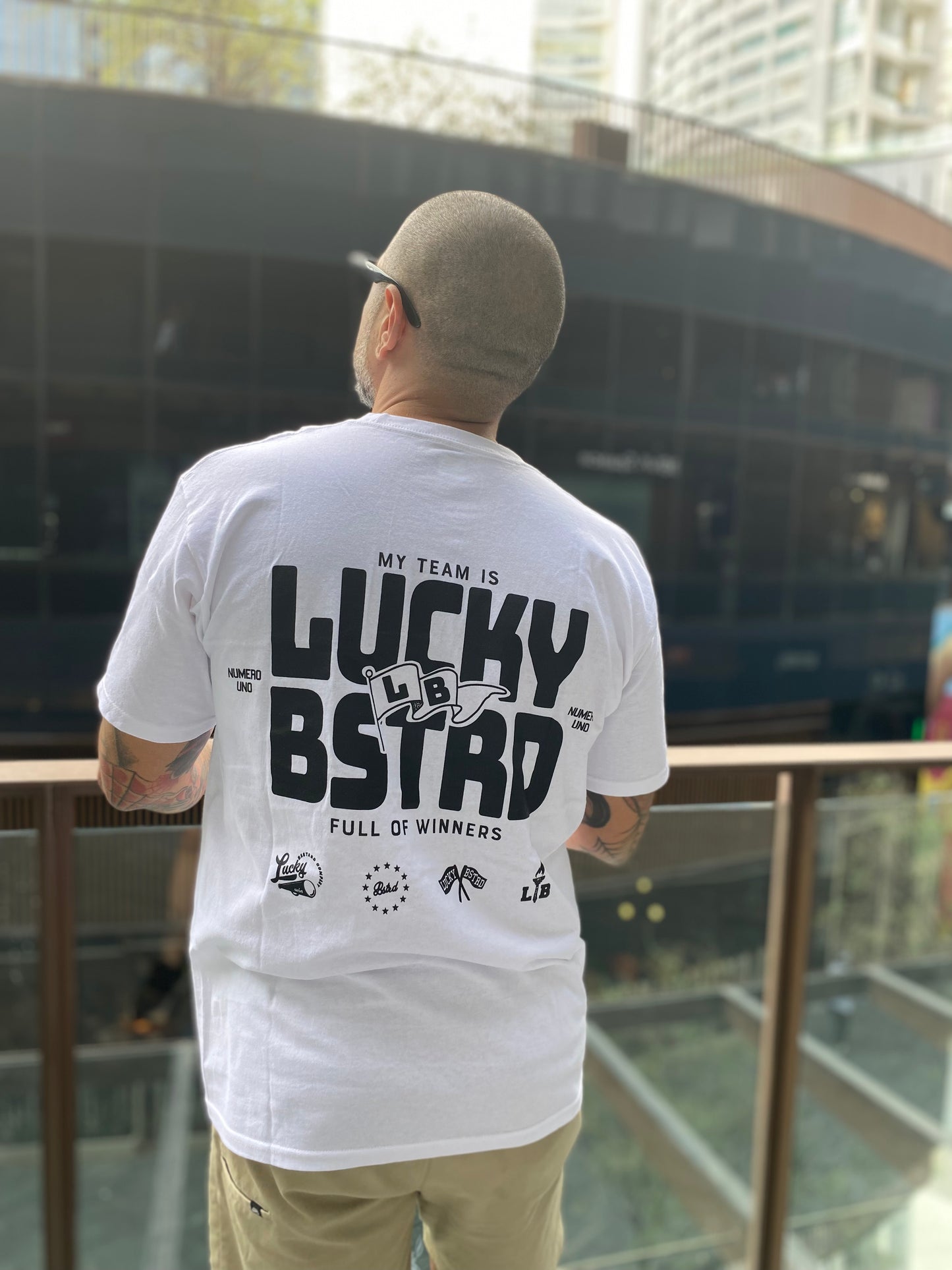 LUCKY BSTRD - MY TEAM IS LB WHITE