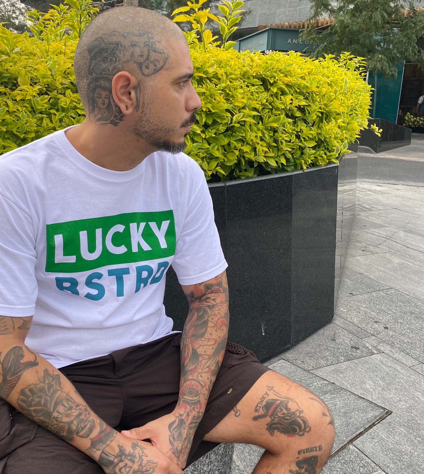 LUCKY BSTRD - BLOCK WHITE